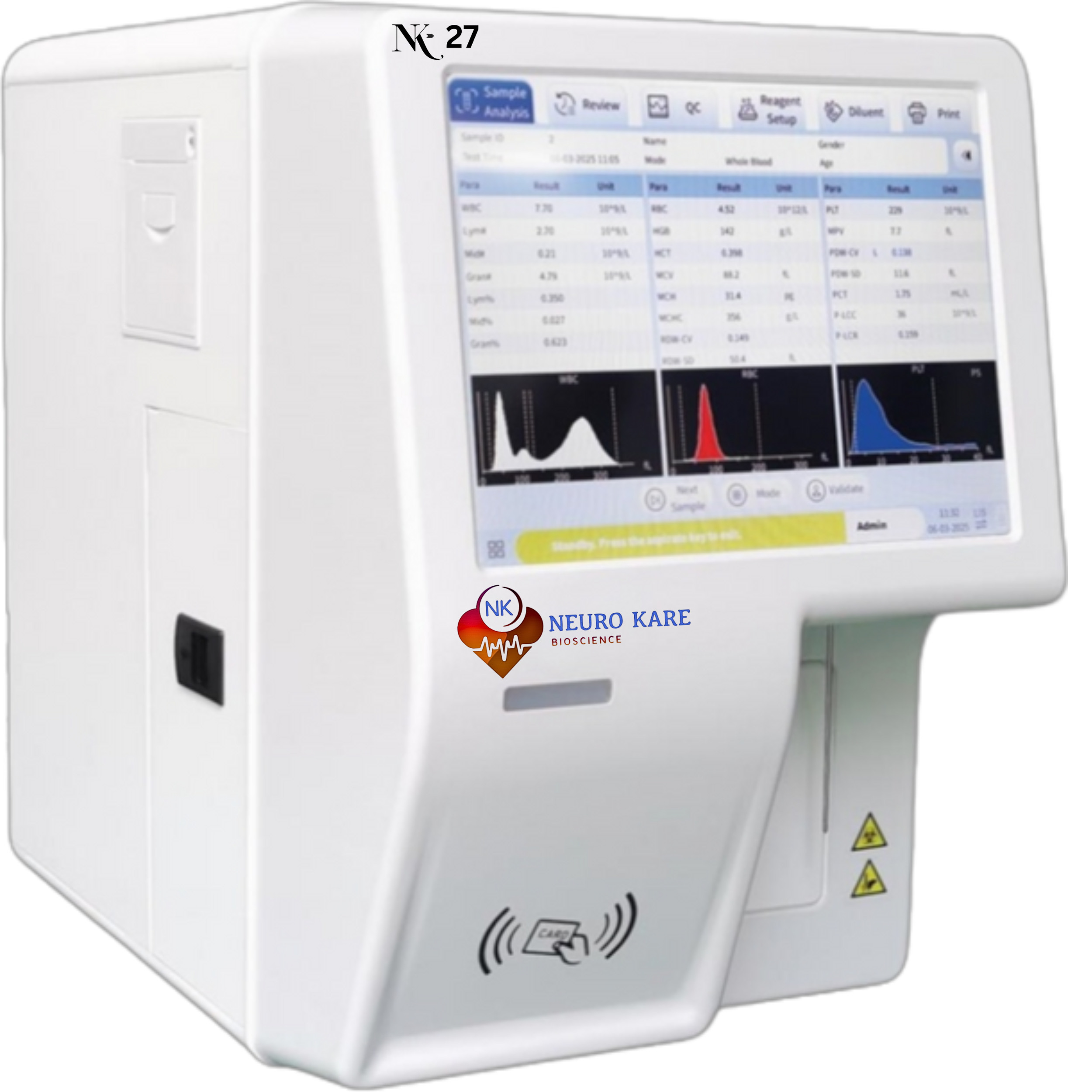 Hematology Analyzer  | 3 Part Hematology Analyzer NK-27