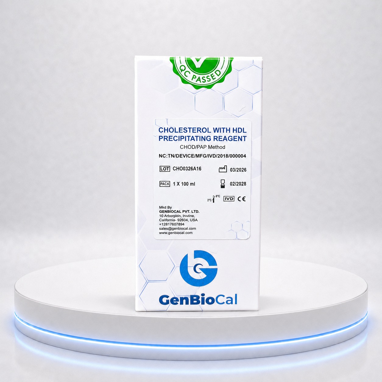 HDL Precipitation Test Kit 100 ml  Genbiocal