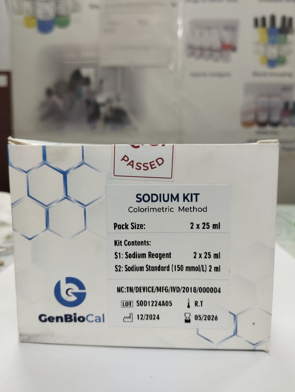 Sodium 50 ml kit Genbiocal