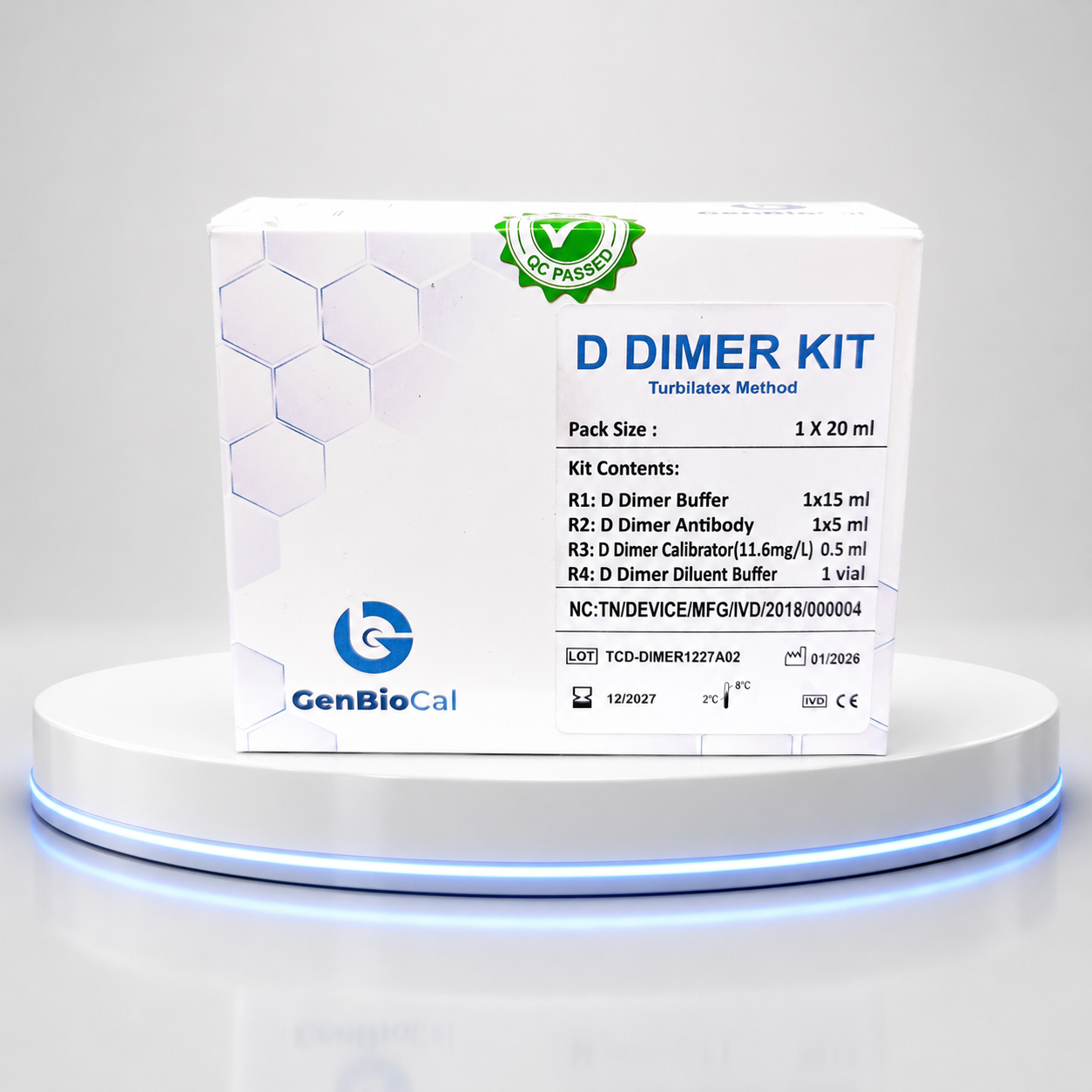 D-Dimer Turbilatex 20 ml kit Genbiocal